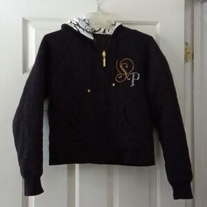 South Pole black and white Hooded jacket size S